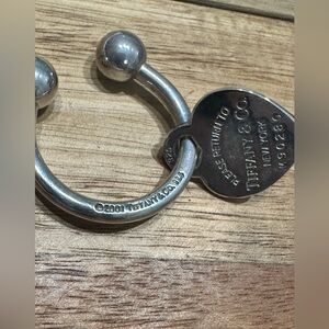 Tiffany and Co Heart Tag Keyring Vintage